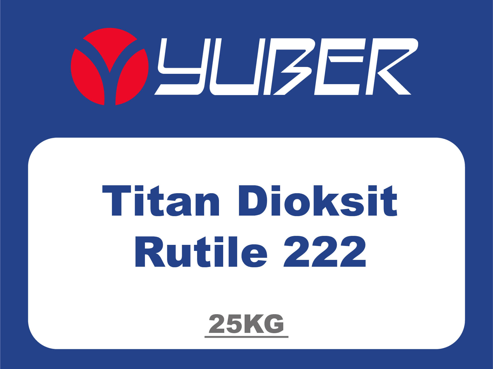 Titan Dioksit Rutile 222 Yuber Kimya